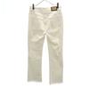 Etro Spodnie W28 Białe Elastyczne Z Frędzlami Damskie Używane Wyprodukowano we Włoszech