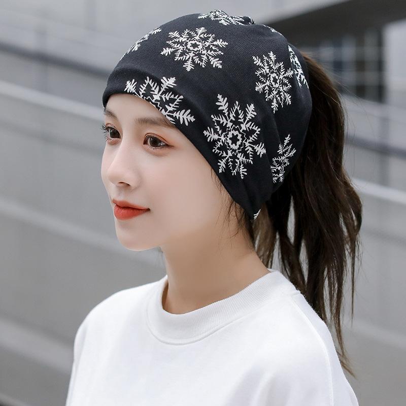 Fashion Double Head Cap Bib Twist Cap Multi-Functional Printed Scarf Cover Cap Neck Cap Face Mask Headscarf Cap C081