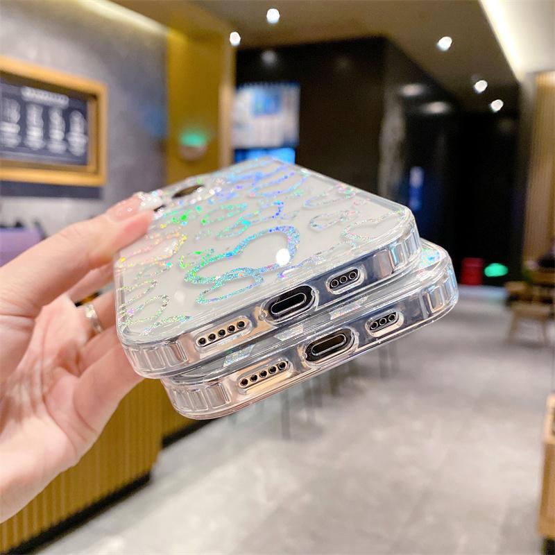 Luxusní galvanizovaný laserový pouzdro na telefon s leopardím potiskem a vzorem srdce pro iPhone 14 13 12 11 Pro Max 14plus Měkký IMD zadní kryt