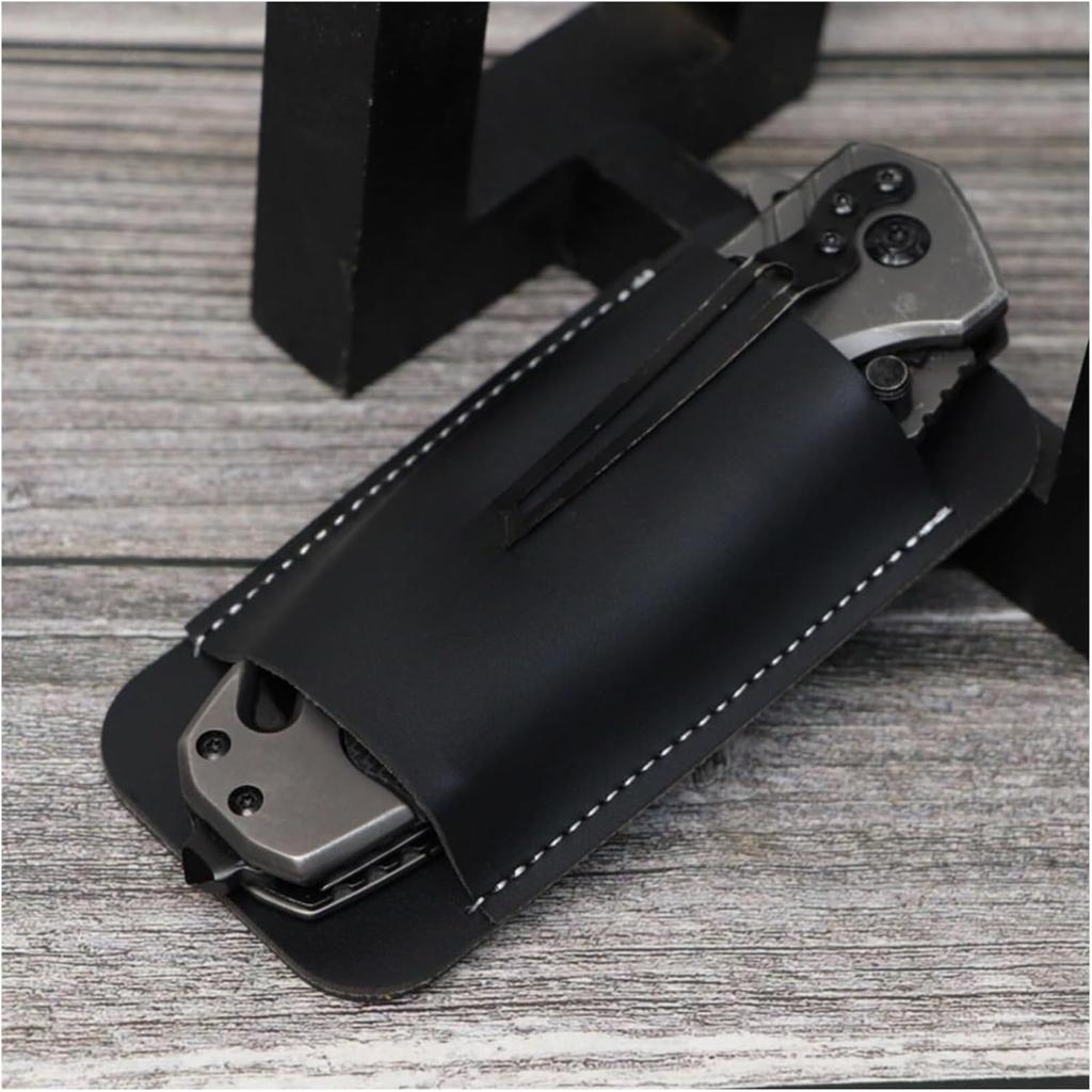 Leder Messer Scheide Retro Gürtel Tragen Leder Messer Horizontal Horizontal Tragen Messer Holster Taschenmesser Halter für Männer
