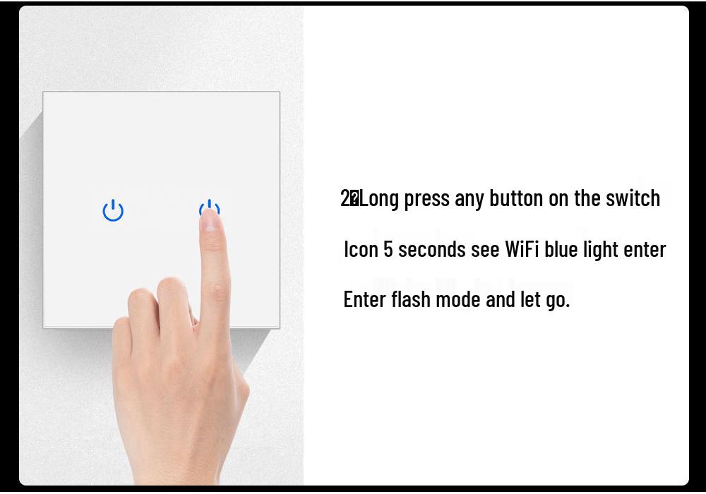 European Standard WIFI Smart Switch: Single Round Tempered Glass Voice & APP-Controlled Panel.