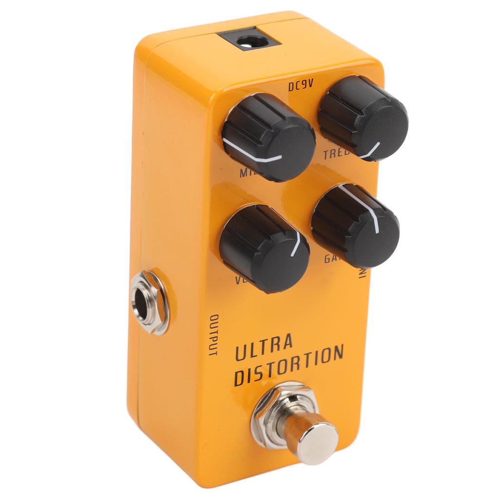 High Gain Distortion Gitarrenpedal Aluminiumlegierung E-Gitarren Distortion Effektpedal mit True