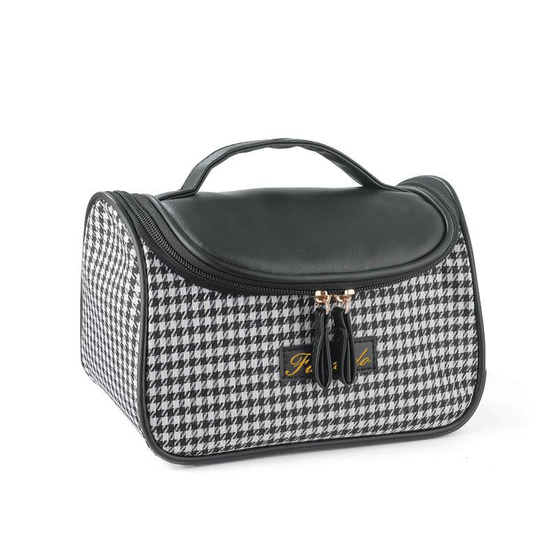 Travel Waterproof Women Makeup Outing Handbag Retro Fashion Cosmetic Storage Bag Simple Zipper Beauty Pouch Accessories