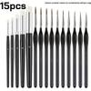 6-Piece Art Brush Set for Acrylic, Oil, Watercolor & Pottery Painting