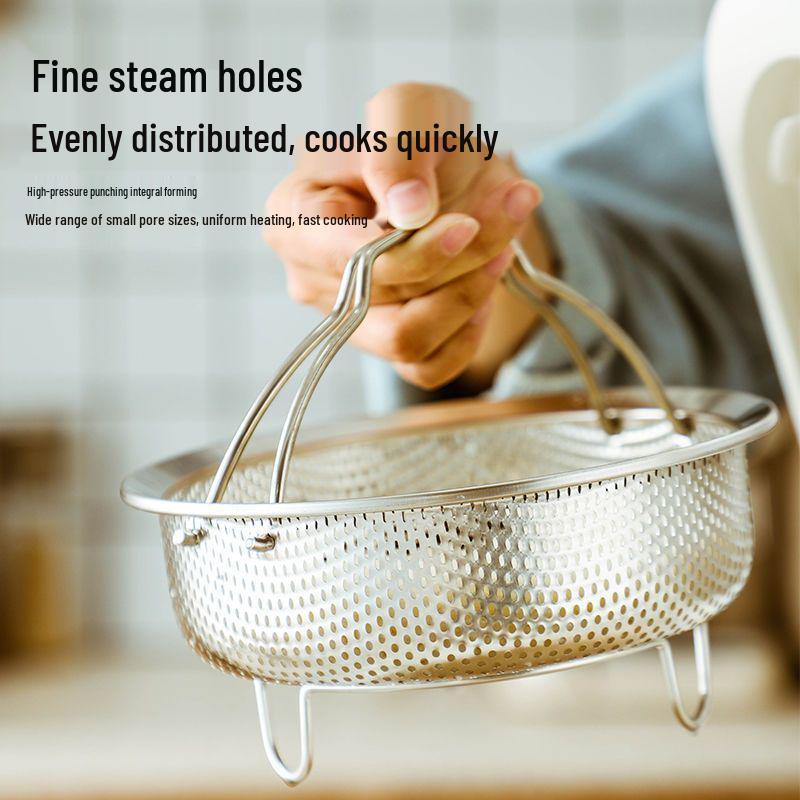 304 Stainless Steel Multi-Purpose Kitchen Colander for Washing and Draining Vegetables, Fruits, and Rice