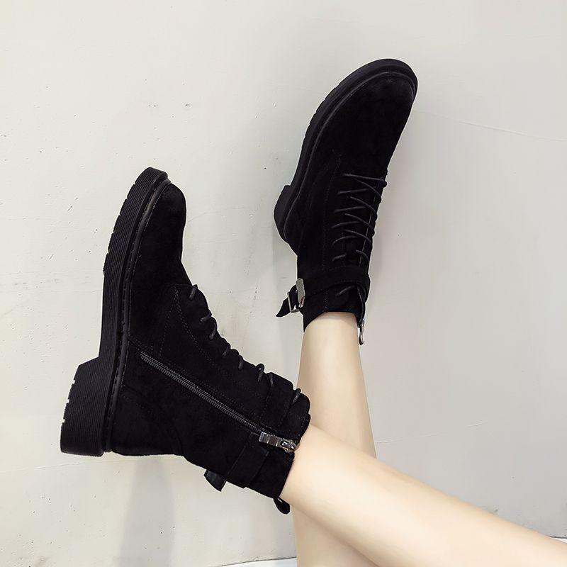 Fashion Autumn Winter Warm with Laces Female Short Shoes Round Toe Women's Ankle Boots Hot on Offer Black Boot Sale Goth New in Booties