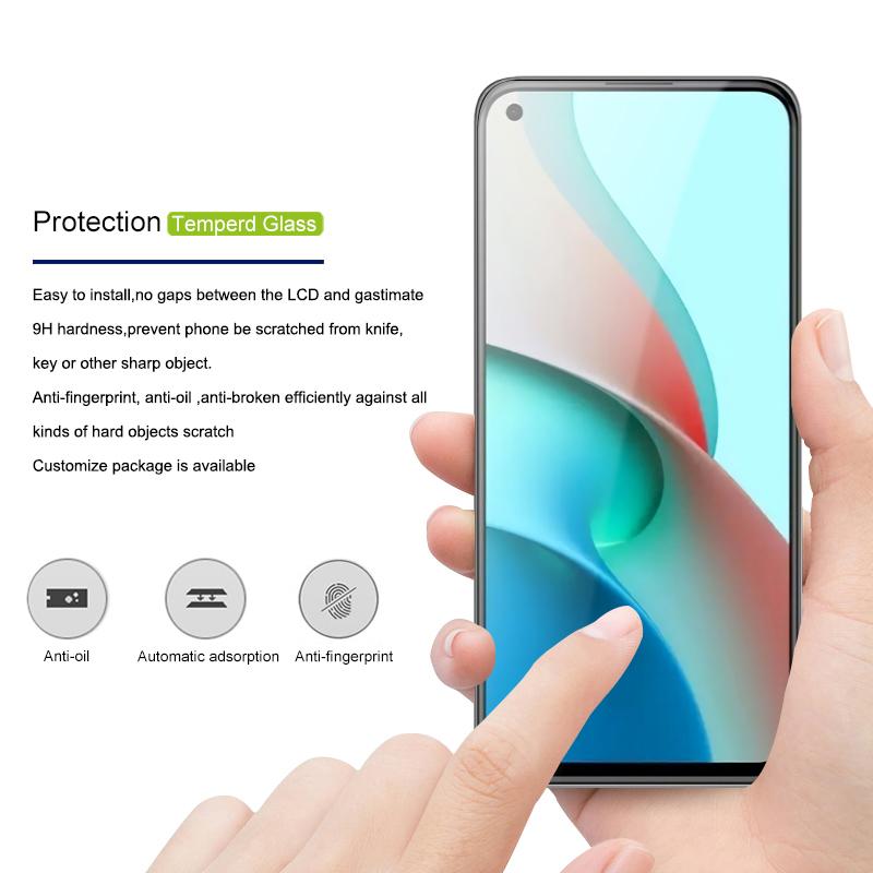 

MOCOLO Silk Print HD Full Glue Full Screen Coverage Tempered Glass Protector for Xiaomi Mi 11 Lite 4G/5G/11 Lite 5G NE Black