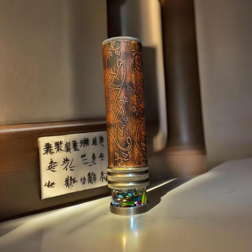 Special Kaleidoscope, Liquid Kaleidoscope, Brass Kaleidoscope, Wedding Anniversary Gift, Creative Custom Idea