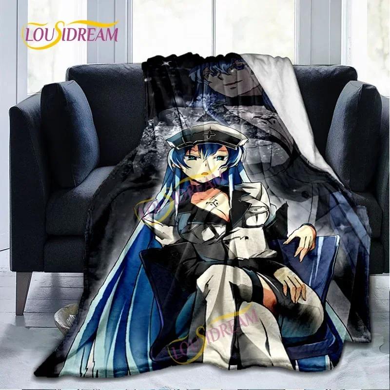 Akame Ga Kill Flannel Warm Lightweight Blanket Japan Animation Children's Game Home Office Travel Bed Sofa Napping Blanket.