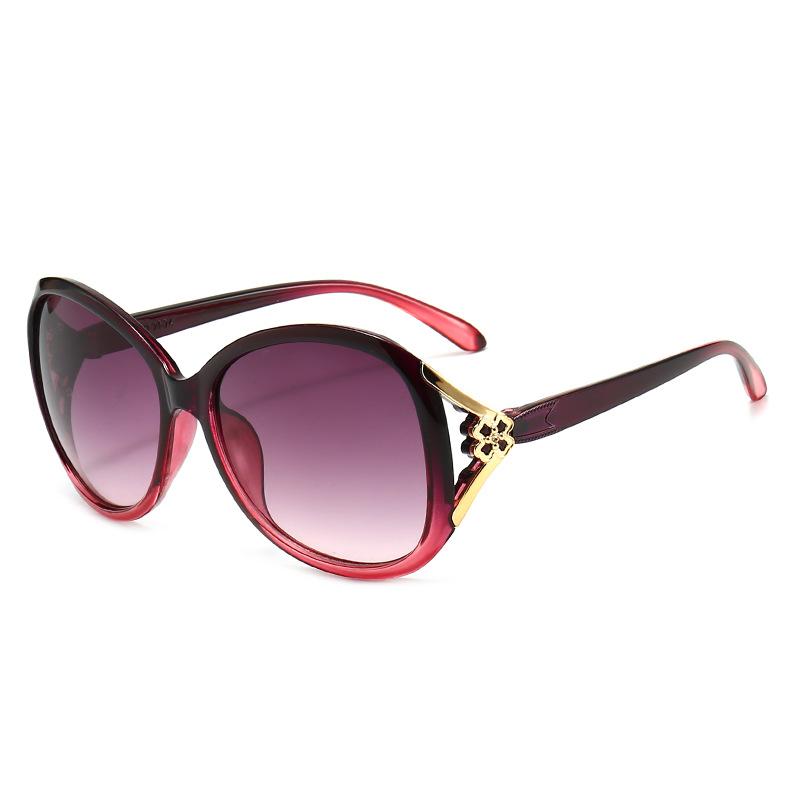 Four-Leaf Clover Sunglasses Ins Women'S Sunglasses Sunshade And Eye Protection Han Chao