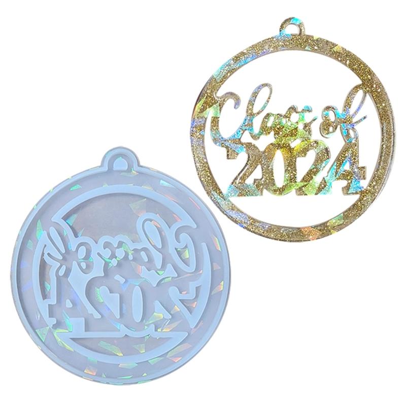 Convenient Moulds Portable 2024 Graduation Pendant Silicone Mould Graduation Souvenir Molds Silicone