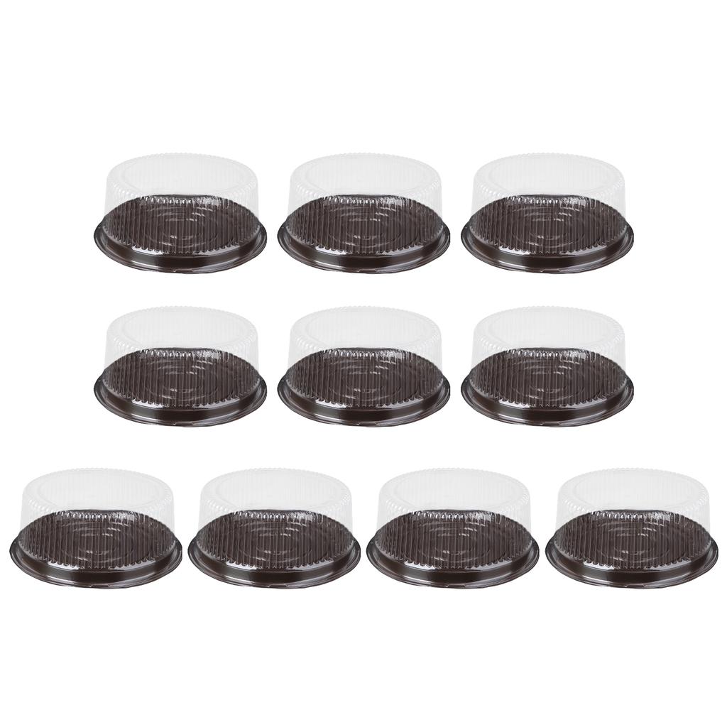 10Pcs 8 Inch Transparent Plastic Cake Pastries Box Cupcake Muffin Dome Holders Cases Boxes Cups