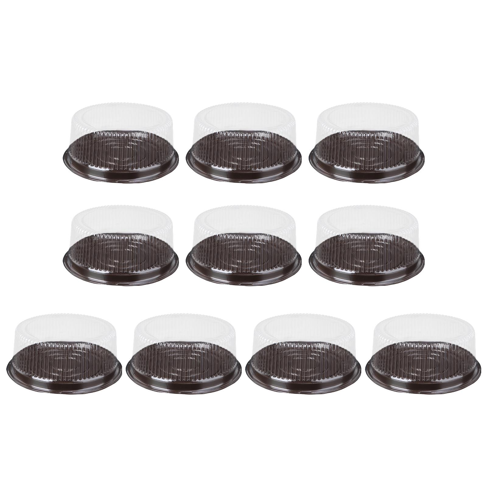 

10Pcs 8 Inch Transparent Plastic Cake Pastries Box Cupcake Muffin Dome Holders Cases Boxes Cups