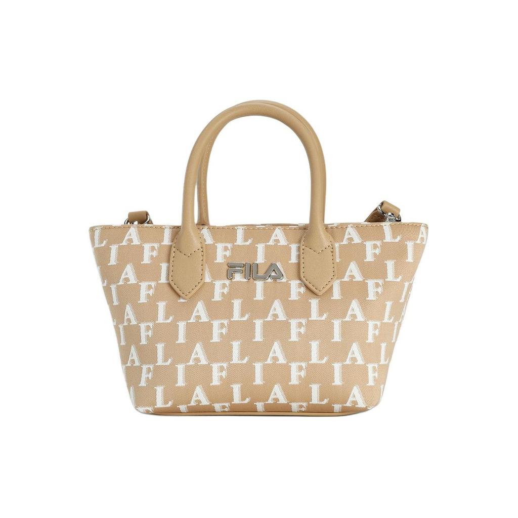 FILA Classic Business Fashion Fabric Tote Bag Women bags Bear-Brown F13W421165FLK