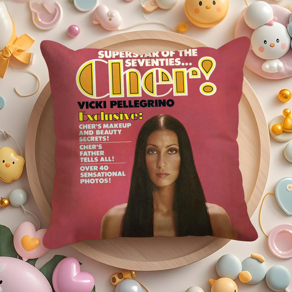 Cute C-CherS Cushion Cover Home & Car Multi-Scene Pillow Cover - Reversible, Soft & Durable for Daily Use