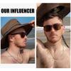 [DUCO] Men's Polarized Sunglasses for Driving and Fishing, UV400 Protection, Wellington Style, AL-MG Alloy 3029H (Brown)