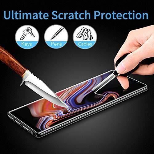 Film Samsung Note 9, Couverture Intégrale 3D, Galaxy Note9 Protection Ecran Film Verre Trempé pour Samsung Galaxy Note 9(Noir,2 pack