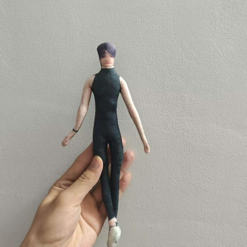 Costume Play Figure Love And Deepspace Lemurian Sea God Wire Skeleton Figure Slender Twistable Animation Design Plush-Filled Figures Present