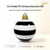 PVC Inflatable Striped Meteor Snowflake Christmas Ball Ornament for Outdoor Parties