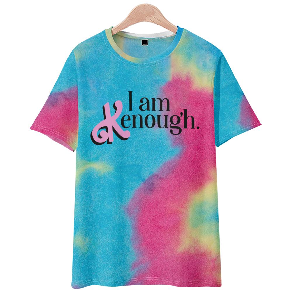 NEW Fashion for Fans of Movie I Am Kenough Women/Men's Casual I Am Enough Printed Short Sleeve T-shirts