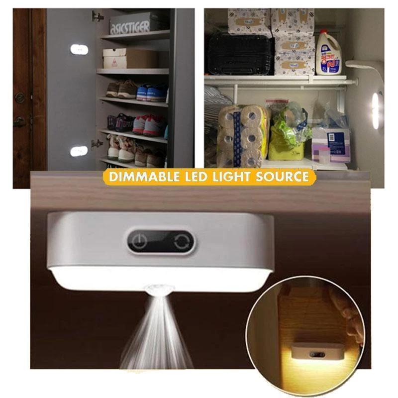 FTOYIN 5 Color Intelligent Induction Cabinet Light Detachable Magnet Base LED Night Light Bedroom Reading Bedside Lamp 200 Lumen