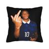MMbappes Meme Soccer  Square Pillowcases Polyester Sofa  Cushion Cover Creative Home Decoration Throw Pillow Case