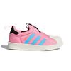 Adidas Originals Superstar 360 Casual Durable Non-Slip Low-Top Kids Skate Shoes Kids Sneakers Pink Blue BY9927