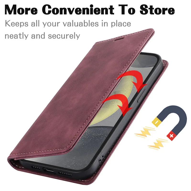 Phone Case for Samsung Galaxy A55 A35 A25 A15 A54 A34 A24 A14 A73 A53 A33 A13 A72 A52 A12 A51 Note 20 Ultra 10 Plus Wallet Cover