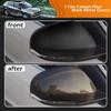 31402636 31402628 LHD For Volvo S60 2011-2018 Car Replacement Rearview Side Mirror Cover Wing Cap Door Trim ABS Carbon Fiber