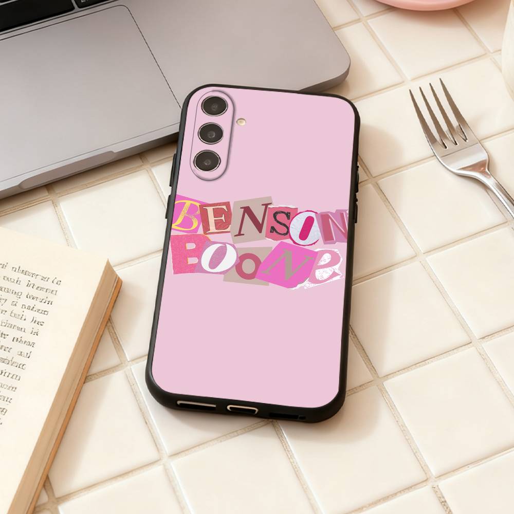 B-Benson Boone Singer phone Case For Samsung Galaxy A73,A72,A71,A70,A53,A52,A51,Others Soft Black Shell