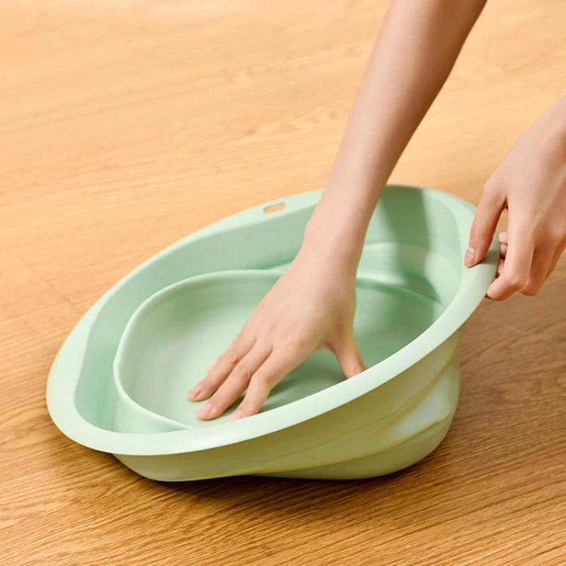 Telescopic Foldable Basin, Portable Compression Basin, Washbasin, Silicone Travel Ultra Light Household Sink