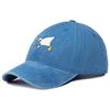 Cartoon Goose With Knife Embroidered Baseball Cap Soft Casual For Women Men Spring Summer Wide Brim Sun Hat