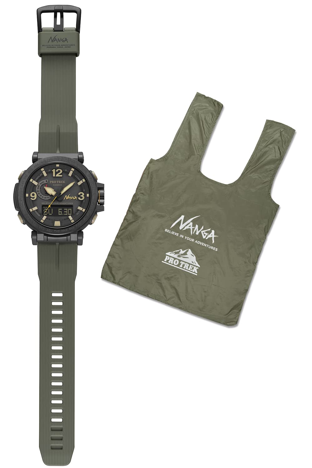 

Годинники Protrek Climber Line Solar Biomass Plastic NANGA Collaboration Model Olive Green [Casio] [] Радіокеровані PRW-6630NA-1A3JR Чоловічі