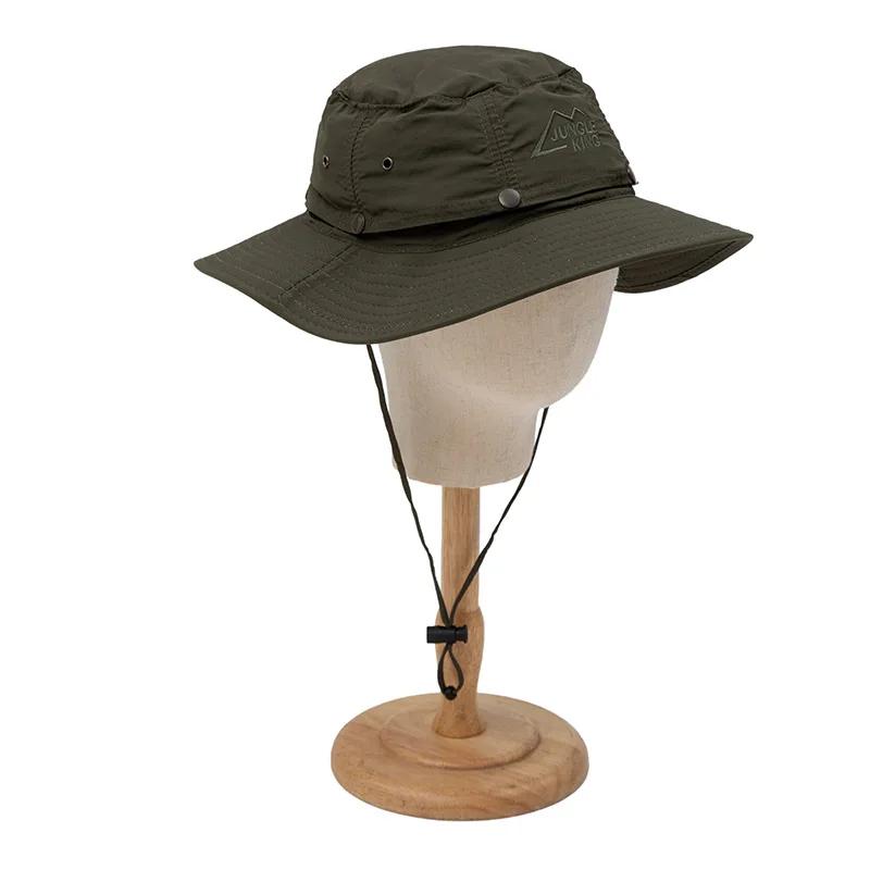 

JUNGLE KING New Summer Sun Hat Outdoor Fishing and Hiking Hat Large Brim Fisherman Hat Hiking Cycling Sports Quick Drying Sun зелёный