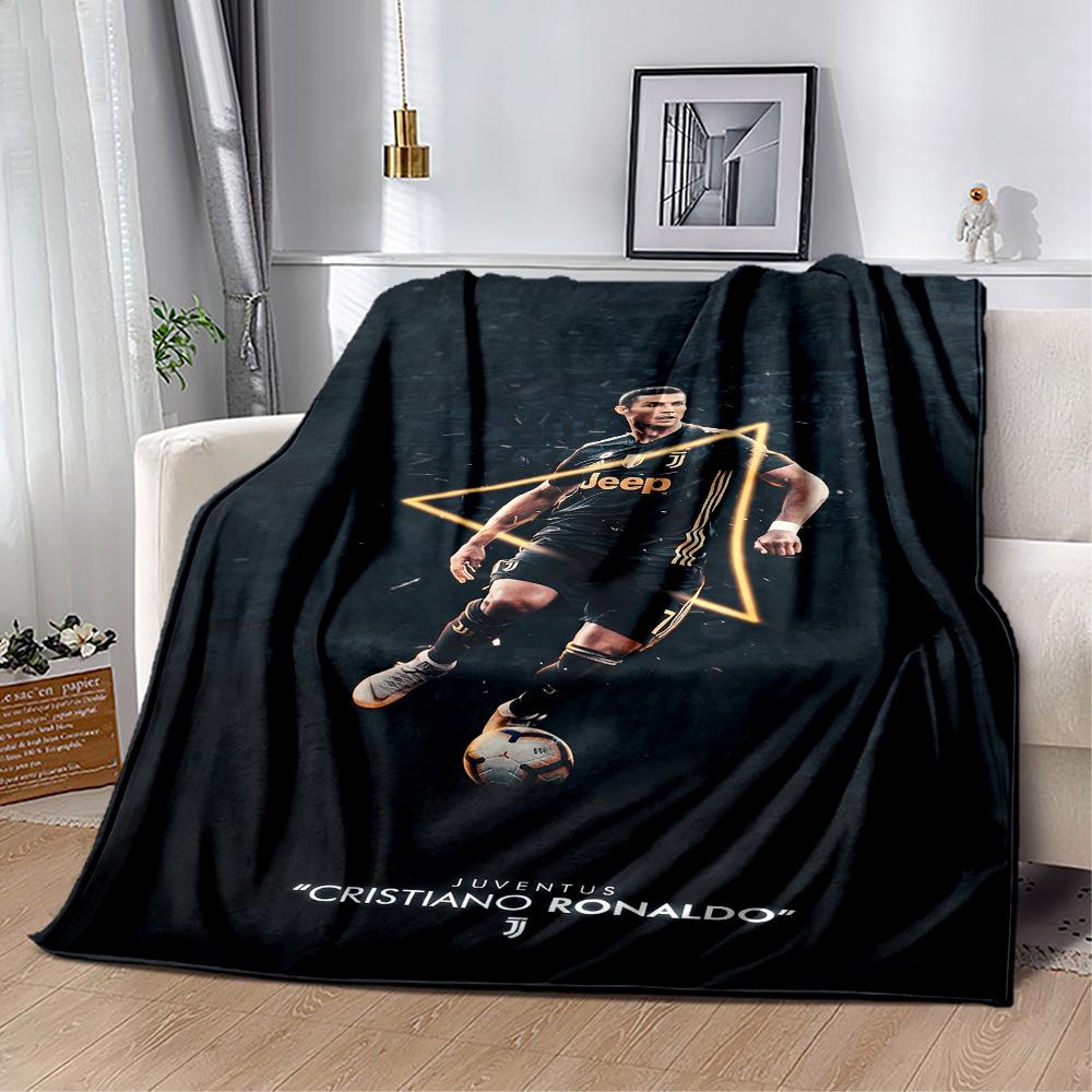 Ronaldo's Solitude Pitch Blanket Ultra-Soft Suitable for Picnics Office Seaside Four Seasons Multipurpose Playful Design Gifts For Family Or Friends