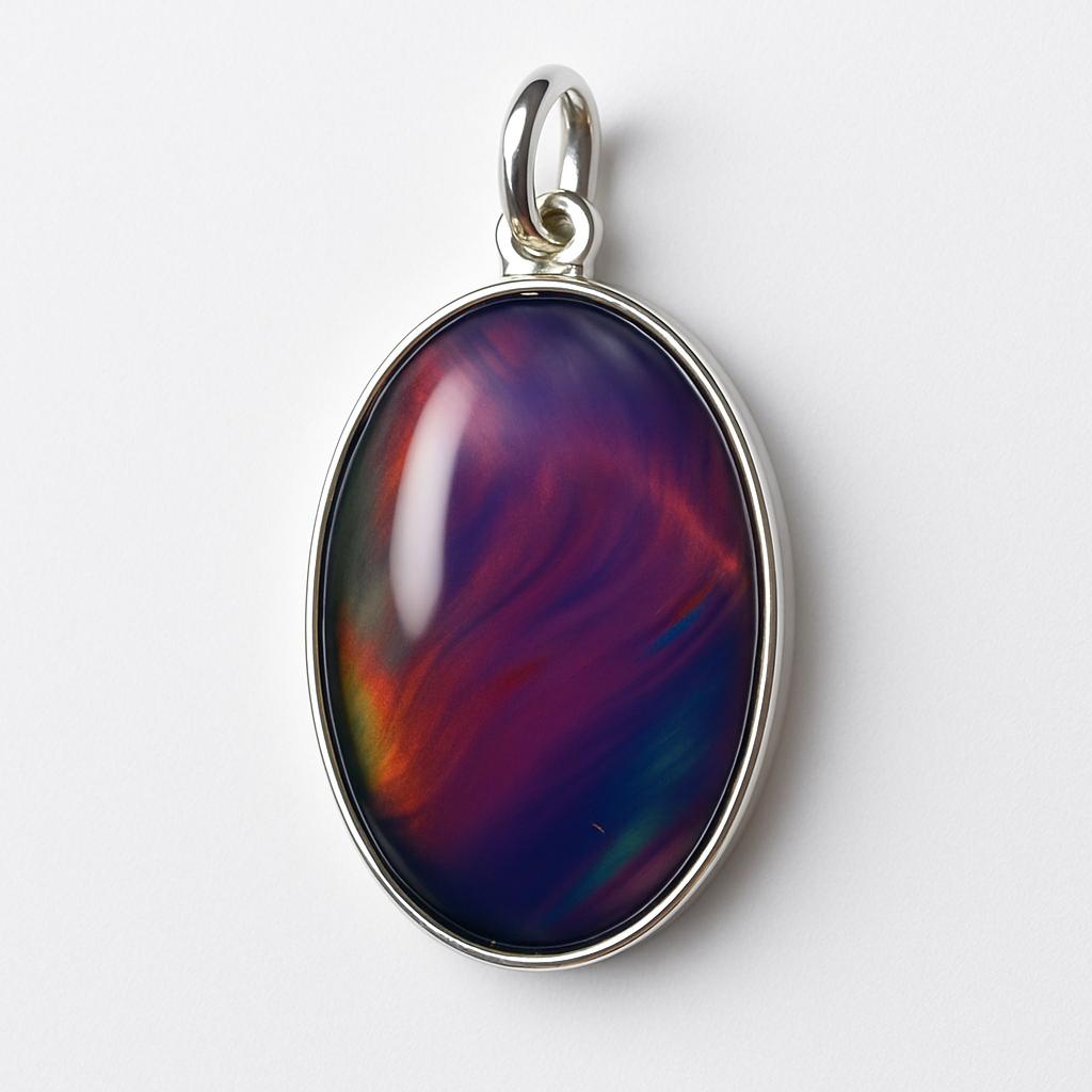 Natural Opal Pendant 29.35 ct Multi Color Gemstone 925 Sterling Silver October Birthday Birthstone
