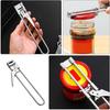 Gatuida Stainless Steel Adjustable Can Opener Multifunctional Bottle Jar Opener Portable Lid for Kitchen Use Easy to Clean for Various Cap