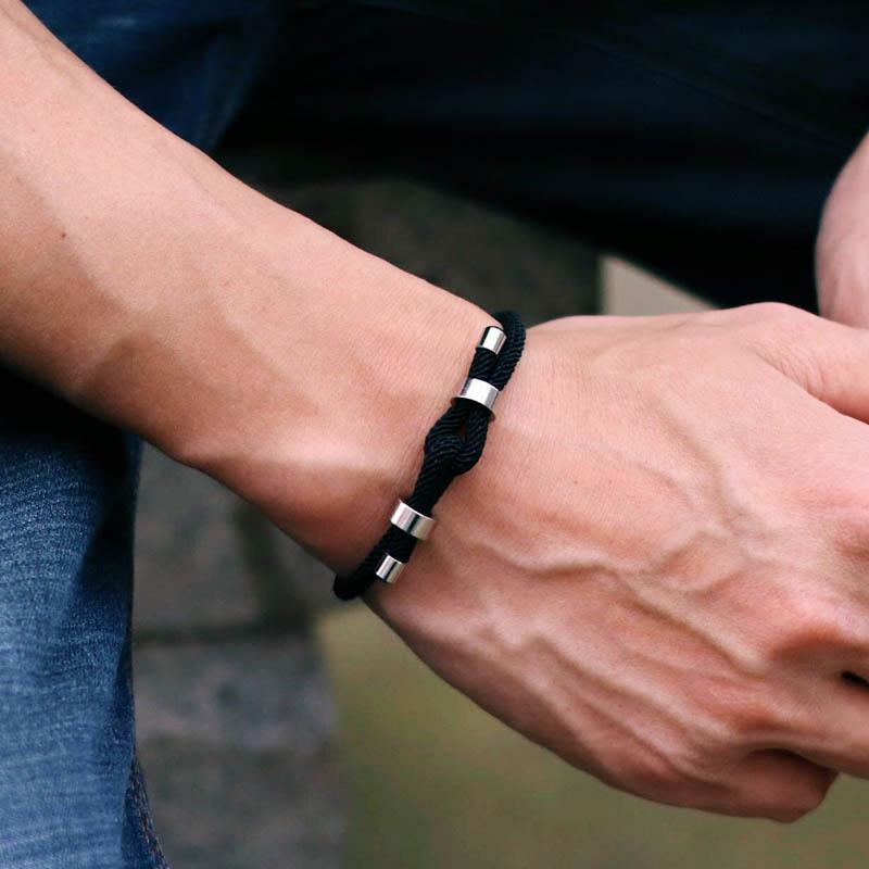 Noter Şanslı Kırmızı Iplik Bilezik Erkekler Için Solmayan Paslanmaz Çelik Ayarlanabilir Kordon Zincir Bilezik Pulsera Roja De Proteccion Joias