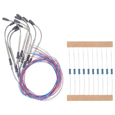 Teplá bílá LED pouliční světla pro modelářství-42mm-vhodné pro N, TT Gauge
