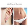 10 teile/los Doppel Kristall Bauchnabel Ringe Chirurgenstahl Nabel Ringe Ohr 5/8mm CZ Piercing Ombligo Nombril Oreja körper Schmuck