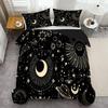 Moon Stars 3D Printed Bedding Cover Pillowcase Elegant Night Sky Star Moon Theme Style Duvet Cover For Teens Adults Quilt Cover