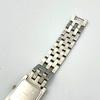 Used 984 New Battery BALENCIAGA Balenciaga Watch Square Quartz Ivory Stainless Steel Silver Ladies