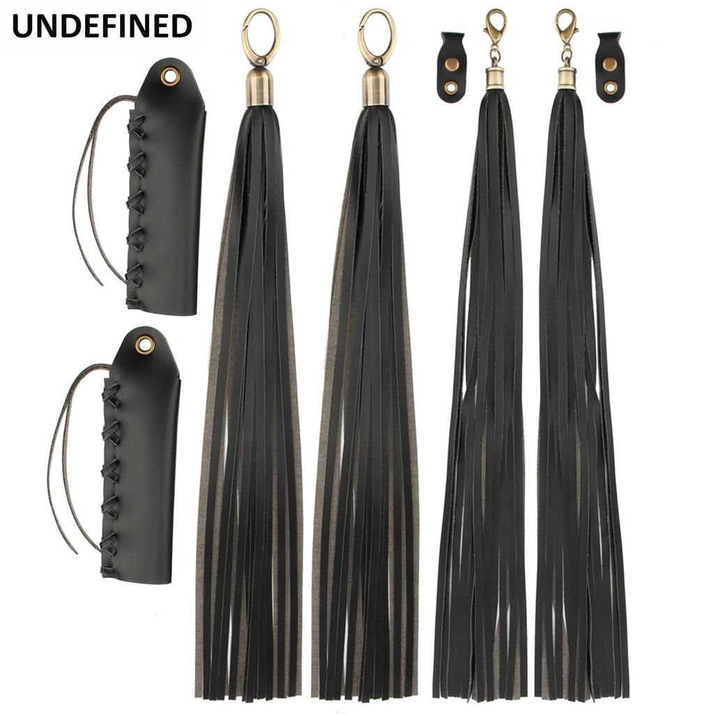 Motorcycle Brake Lever Leather Fringe Hand Grips Cover Tassel For Harley Indian Chief Classic Cafe Racer Cruiser Chopper Custom