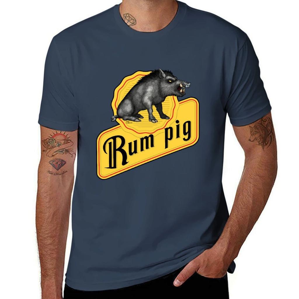 Rum Pig Tshirt Soft Casual Short Sleeve Cotton Tee