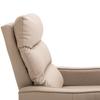 Relax Recliner Armchair Relax Sofa Upholstered In PU with Retractable Footrest for Bedroom Living Room 65x89x100 Cm Brown