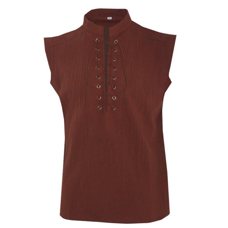 New men's clothing, medieval clothing, retro men's short vest Halloween costume