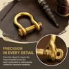 2pcs 10mm Diameter Anchor Shackle Removable Joint U-Type Hook Small Brass Key Ring  Bracelet Making