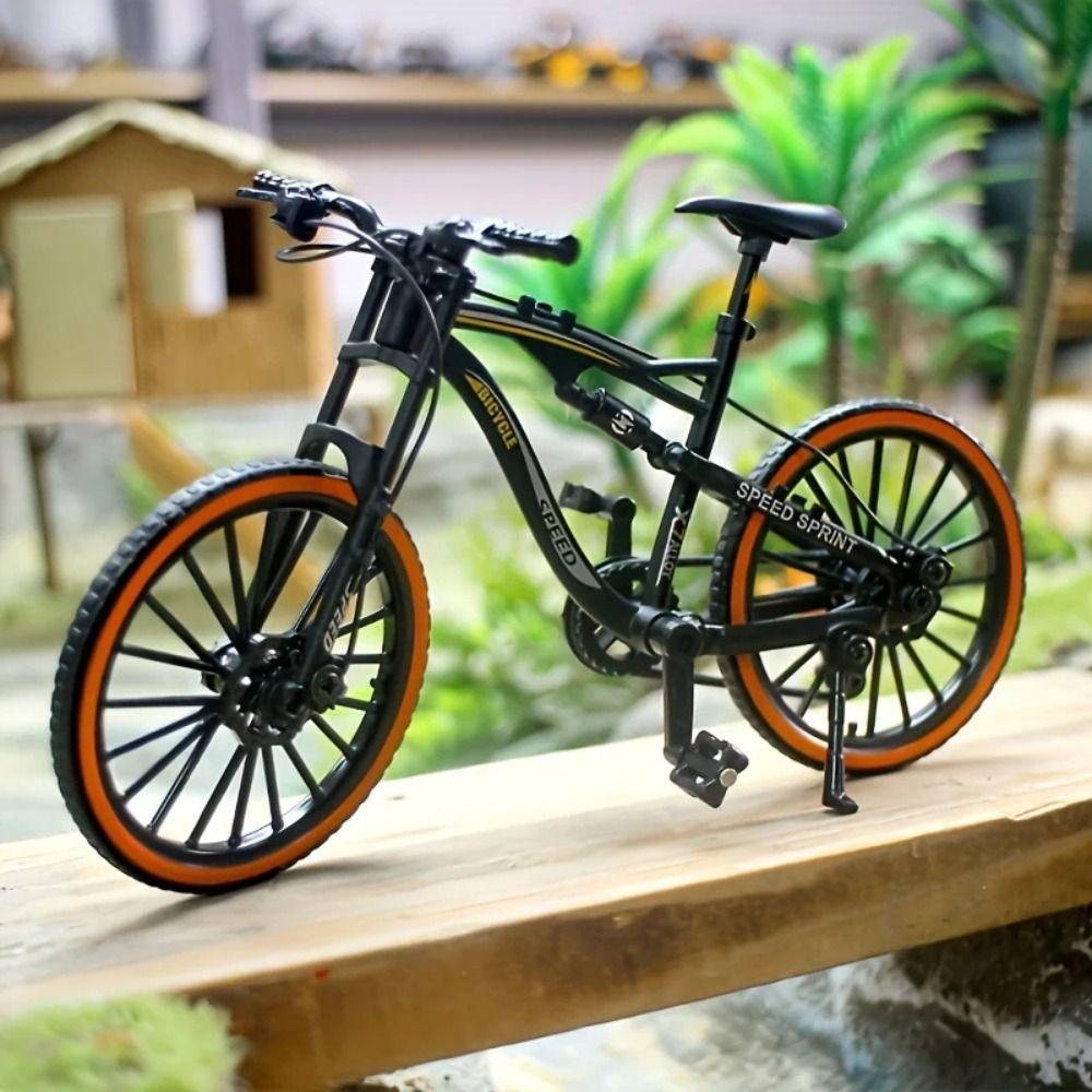 Racing Metal Mini Bicycle 1:8 Scale Zinc Zinc Alloy Bicycle Toy Kids Toy Bicycle Model Collection