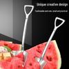 Iron Shovel Shaped Stainless Steel Spoon for Watermelon & Ice Cream - Creative Dessert Spoon for Couples