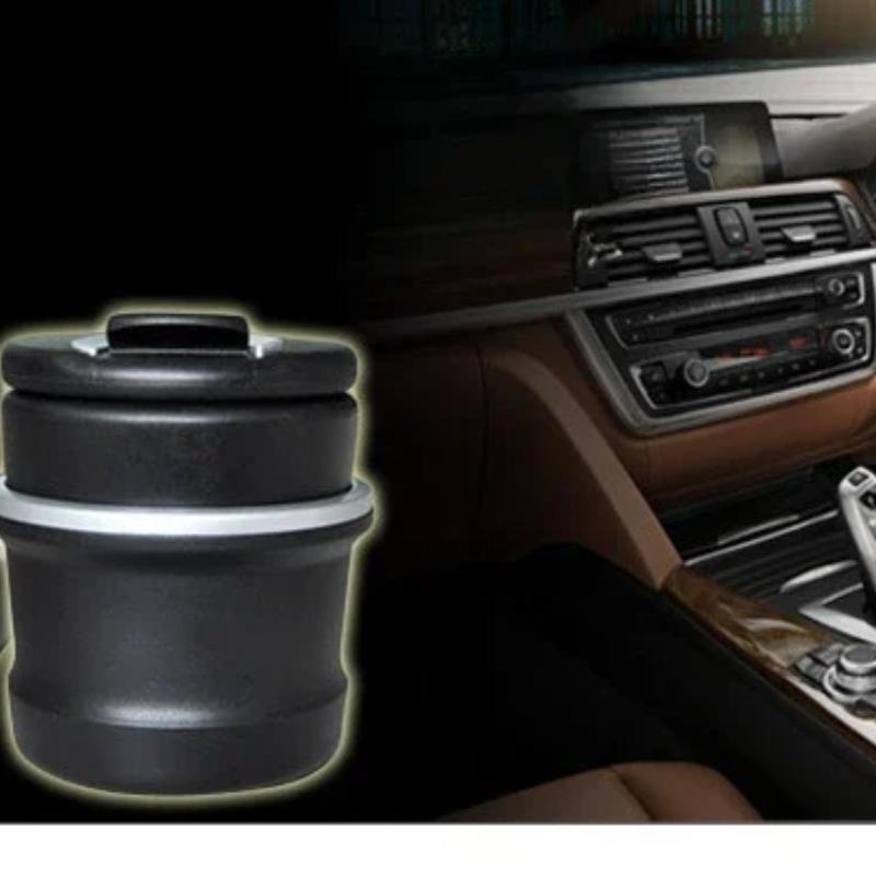 An Ashtray That Can Be Placed In a Car, Portable Car Cigarette Ashtray, Detachable Cup Lamp, One-touch Opening Car Ashtray